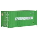 20′ Corrugated Container with Flat Panel - Assembled -- Evergreen, HO, Walthers SceneMaster 8002