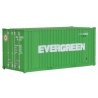20′ Corrugated Container with Flat Panel - Assembled -- Evergreen, HO, Walthers SceneMaster 8002
