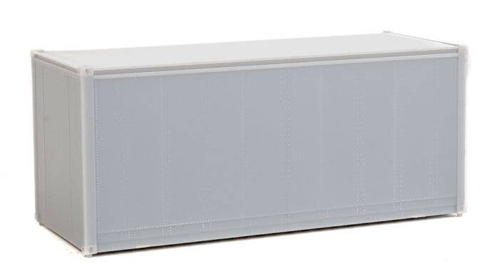 20′ Smooth-Side Container - Ready to Run -- Undecorated, HO, Walthers SceneMaster 8650