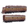 EMD FP7 & F7B STANDARD DC -- Pennsylvania Railroad EFP-15 9834A, EH-15 9834B (Tuscan 5-Stripe), HO, WalthersProto 49537