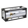 20′ Tank Container - Kit -- K&W Alaska, HO, Walthers SceneMaster 8102
