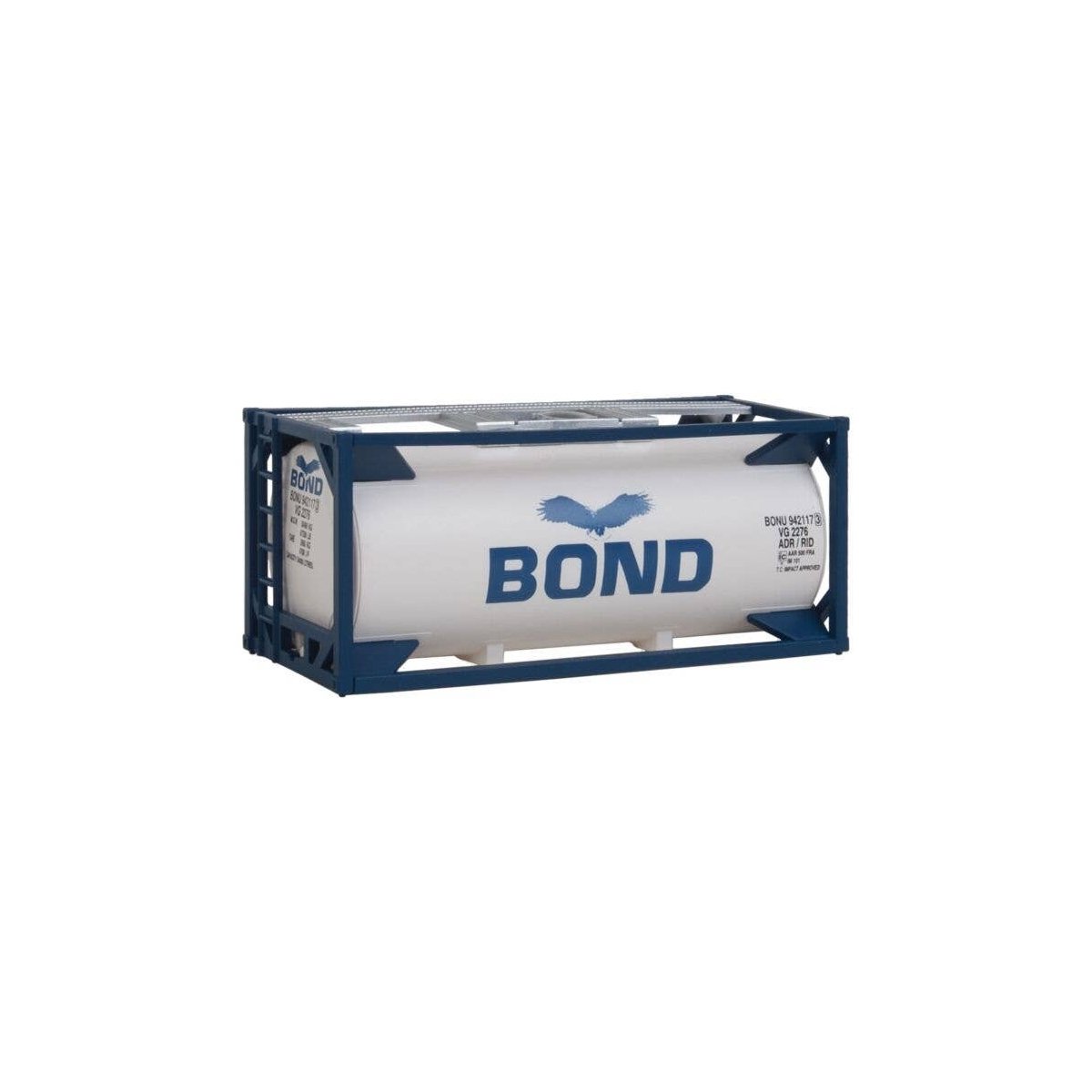 20′ Tank Container - Kit -- Bond, HO, Walthers SceneMaster 8103