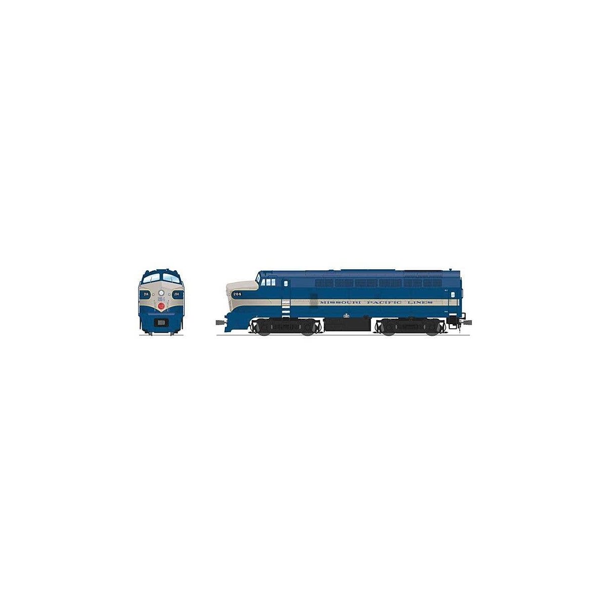 Baldwin RF16 Sharknose A-Unpowered B Set w/Sound & DCC - Paragon4(TM) -- Missouri Pacifi, HO, Broadway Limited Imports 7706