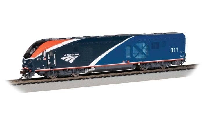 Siemens ALC-42 Charger - WowSound(R) and DCC -- Amtrak 309 (Phase VII blue, red, white), HO, Bachmann Industries 68304