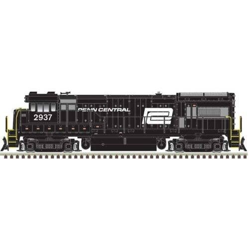 GE U33/36B - Sound and DCC - Master(R) Gold -- Penn Central 2937 (black, white), N, Atlas Model Railroad Co. 40005927