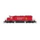 EMD SD40-2 Low Nose - Standard DC - Stealth -- Canadian Pacific 6610 (red, white, Golden , N, Broadway Limited Imports 9485
