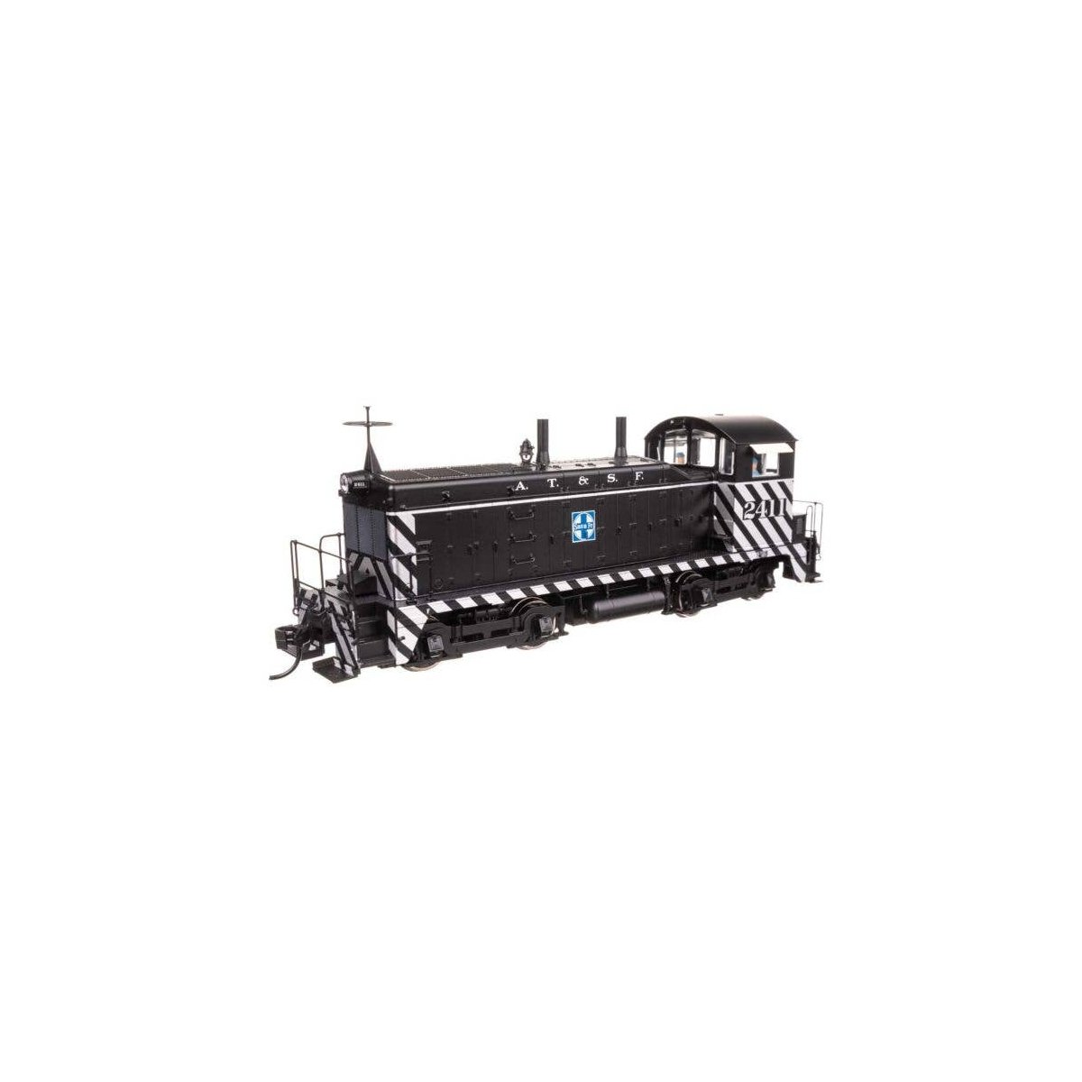 EMD NW2 - LokSound 5 Sound and DCC -- Santa Fe 2411, HO, WalthersProto 43502