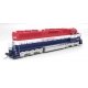 EMD SD45 - Sound and DCC - Paragon4(TM) -- Erie Lackawanna 3632 (Bicentennial, red, whit, HO, Broadway Limited Imports 9800