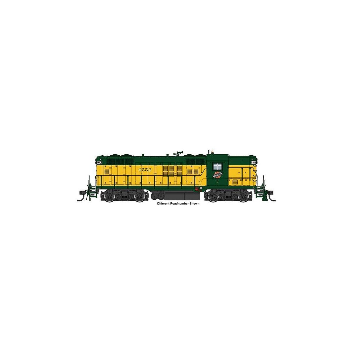EMD GP9 Phase II - Standard DC -- Chicago & North Western(TM) 4554, HO, WalthersProto 49729