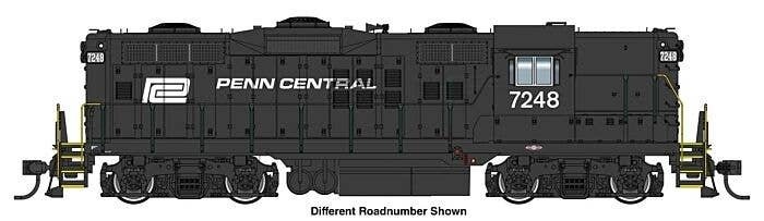 EMD GP9 Phase III - Standard DC -- Penn Central 7257, HO, WalthersProto 49732
