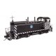 EMD NW2 - Standard DC -- Atchison, Topeka & Santa Fe 2412 (A. T. & S. F. Zebra Scheme, black, whit, HO, WalthersProto 50502