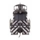 EMD NW2 - Standard DC -- Atchison, Topeka & Santa Fe 2412 (A. T. & S. F. Zebra Scheme, black, whit, HO, WalthersProto 50502