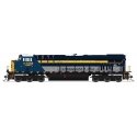 GE ES44AC GEVO - Standard DC - Stealth -- CSX 1869 (Chesapeake & Ohio Heritage, blue, gr, HO, Broadway Limited Imports 9863