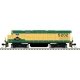 Alco C424 - Standard DC - Master(R) Silver -- Reading 5202 (green, yellow), N, Atlas Model Railroad Co. 40006111