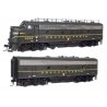 EMD FP7 & F7B Standard DC -- Pennsylvania Railroad EFP-15 9846A, EH-15 9846B (Brunswick Green, Key, HO, WalthersProto 49539