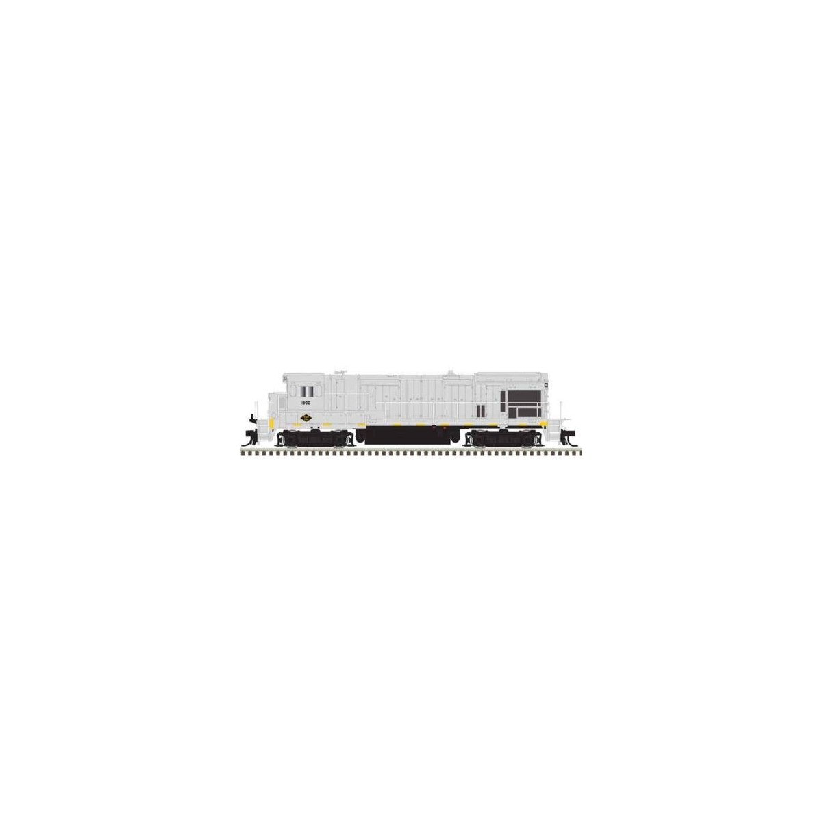 GE B23-7 Low Nose - Standard DC - Master(R) Silver -- SMS Lines 1900 (gray), HO, Atlas Model Railroad Co. 10004701