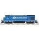 GE B23-7 Low Nose - Standard DC - Master(R) Silver -- SMS Lines 1961 (blue, white), HO, Atlas Model Railroad Co. 10004702
