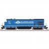 GE B23-7 Low Nose - Standard DC - Master(R) Silver -- SMS Lines 1961 (blue, white), HO, Atlas Model Railroad Co. 10004702
