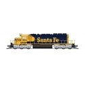 EMD SD40-2 Low Nose - Standard DC - Stealth -- BNSF Railway 1614 (Ex-Santa Fe Warbonnet, , N, Broadway Limited Imports 9480