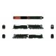 Class M1b 4-8-2 Mountain - Standard DC - Stealth -- Painted, Unlettered (black, graphite,, N, Broadway Limited Imports 8497
