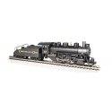 USRA 0-6-0 with Slope-Back Tender, DCC and Smoke -- Chesapeake & Ohio 128 (black, graphite), HO, Bachmann Industries 51612