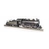 USRA 0-6-0 with Slope-Back Tender, DCC and Smoke -- Chesapeake & Ohio 128 (black, graphite), HO, Bachmann Industries 51612