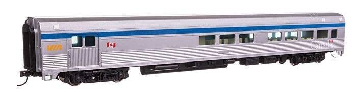 85′ Budd Baggage-Lounge - Ready to Run -- VIA Rail, HO, WalthersMainline 30070