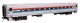 85′ Horizon Fleet Coach - Ready to Run -- Amtrak(R) Phase III (Wide Stripes) 54056, HO, WalthersMainline 31013