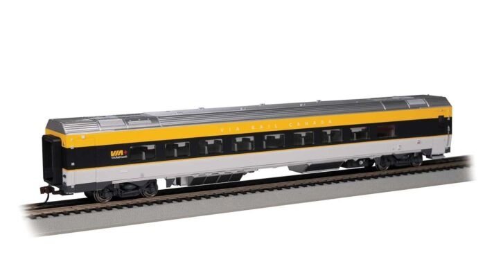 Siemens Venture Coach - VIA Version - Ready to Run -- VIA Rail Canada 2800 (gray, black, yel, HO, Bachmann Industries 74505