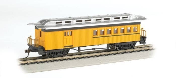 1860 - 1880 Wood Combine - Ready to Run - Silver Series(R) -- Painted, Unlettered (yellow), HO, Bachmann Industries 13503