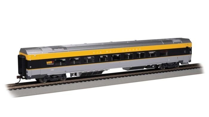 Siemens Venture Coach - VIA Version - Ready to Run -- VIA Rail Canada 2700 (gray, black, yel, HO, Bachmann Industries 74508