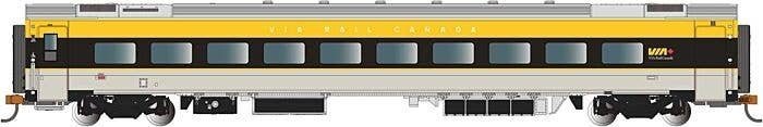 Siemens Venture Coach - VIA Version - Ready to Run -- VIA Rail Canada 2800 (gray, black, yell, N, Bachmann Industries 74557