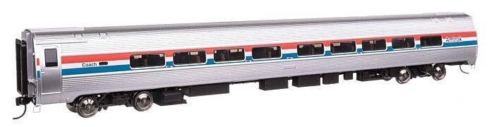 85′ Amfleet II 59-Seat Coach - Lighted - Ready to Run -- Amtrak(R) (Phase III, Includes Decal), HO, WalthersProto 12228