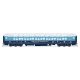 80′ PRR P70 Coach - Ready to Run -- Merry Christmas! (blue, white Snowflakes), HO, Broadway Limited Imports 9739