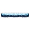 80′ PRR P70 Coach - Ready to Run -- Merry Christmas! (blue, white Snowflakes), HO, Broadway Limited Imports 9739