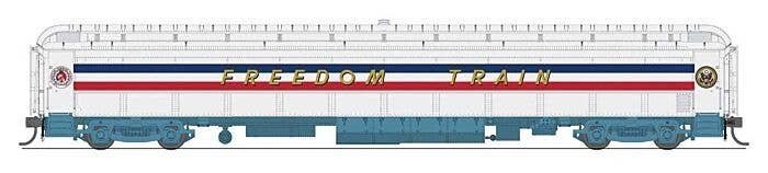 80′ PRR P70 Coach - Ready to Run -- American Freedom Train (1947 Scheme, white, red, blu, HO, Broadway Limited Imports 9734