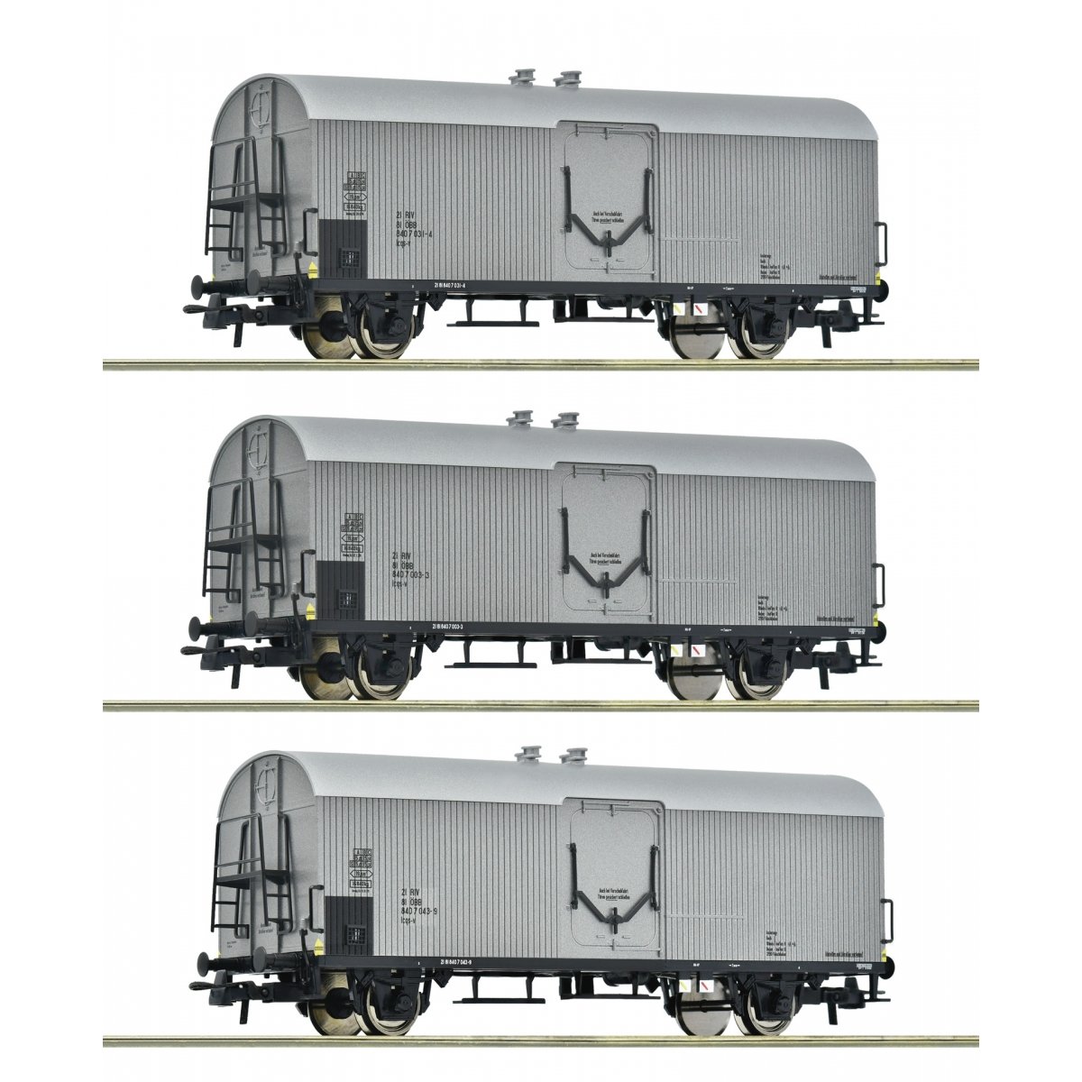 3 piece set: Refrigerator wagons, ÖBB, HO, Roco 6600140