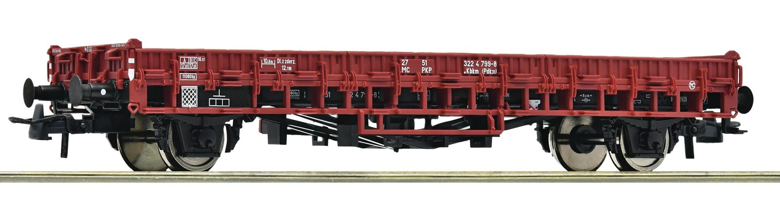 Low side wagon, PKP, HO, Roco 6600149