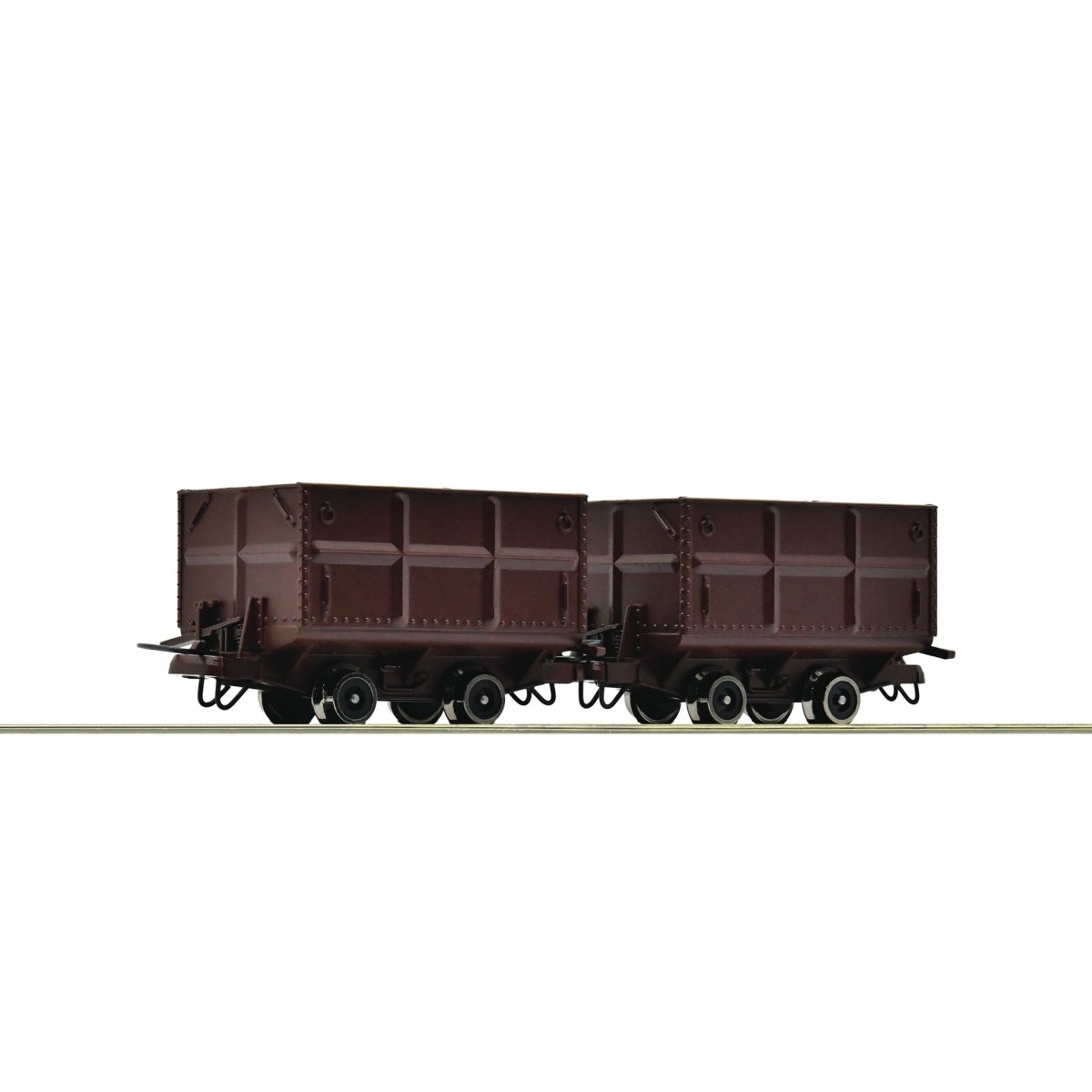 2-piece set: Side tipping wagons, HOe, Roco 34499