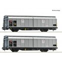 2-piece set: Sliding wall wagons, SBB Cargo, HO, Roco 6600110