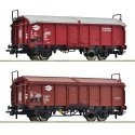 2 piece set: sliding roof wagons, MAV, HO, Roco 6600116