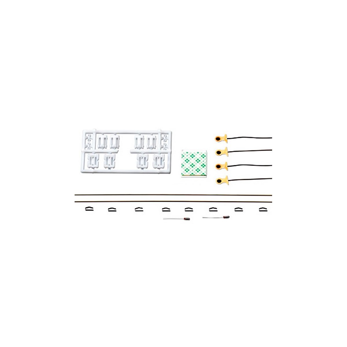 Lighting kit for short wagons -- Beleuchtungssatz für kurze Waggons -- Universal - Roco 40361