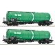 2 piece set: Tank wagons, OnRail, HO, Roco 6600147