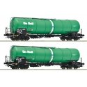 2 piece set: Tank wagons, OnRail, HO, Roco 6600147
