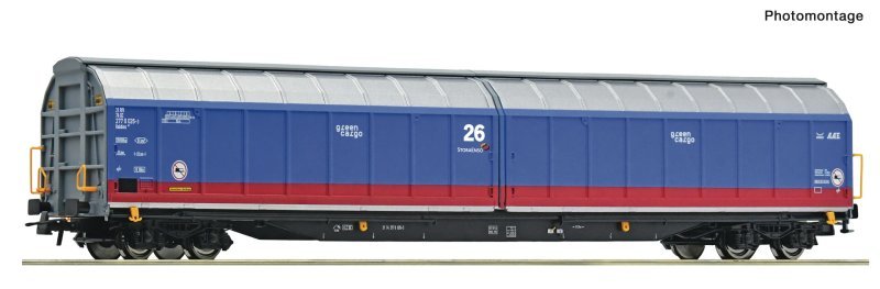 Sliding wall wagon, Green Cargo., HO, Roco 6600200