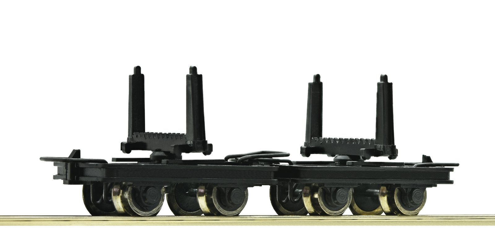 2 piece set: pivoted bolster wagons, HOe, Roco 34602