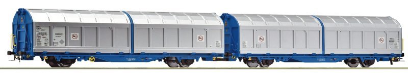 Double unit sliding wall wagon, Transwaggon, HO, Roco 6600276
