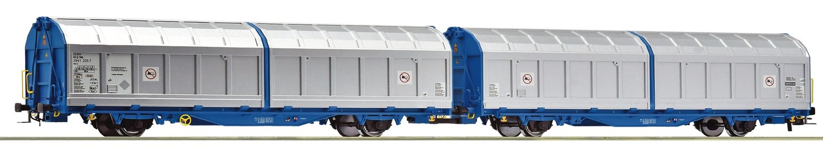 Double unit sliding wall wagon, Transwaggon, HO, Roco 6600276