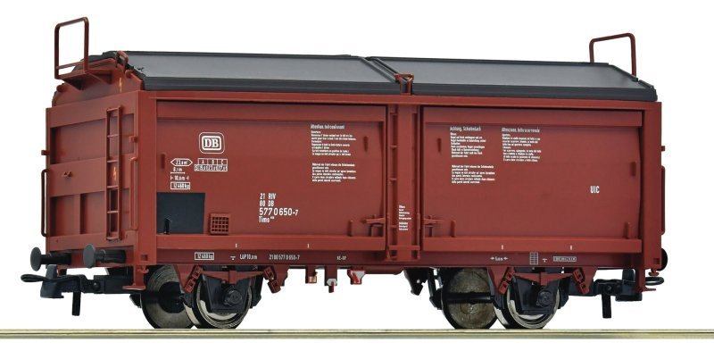 Sliding roof/sliding wall wagon, DB, HO, Roco 6600264