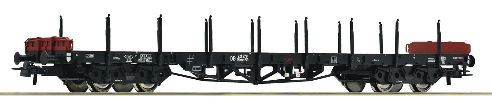 Stake wagon, DB, HO, Roco 6600189
